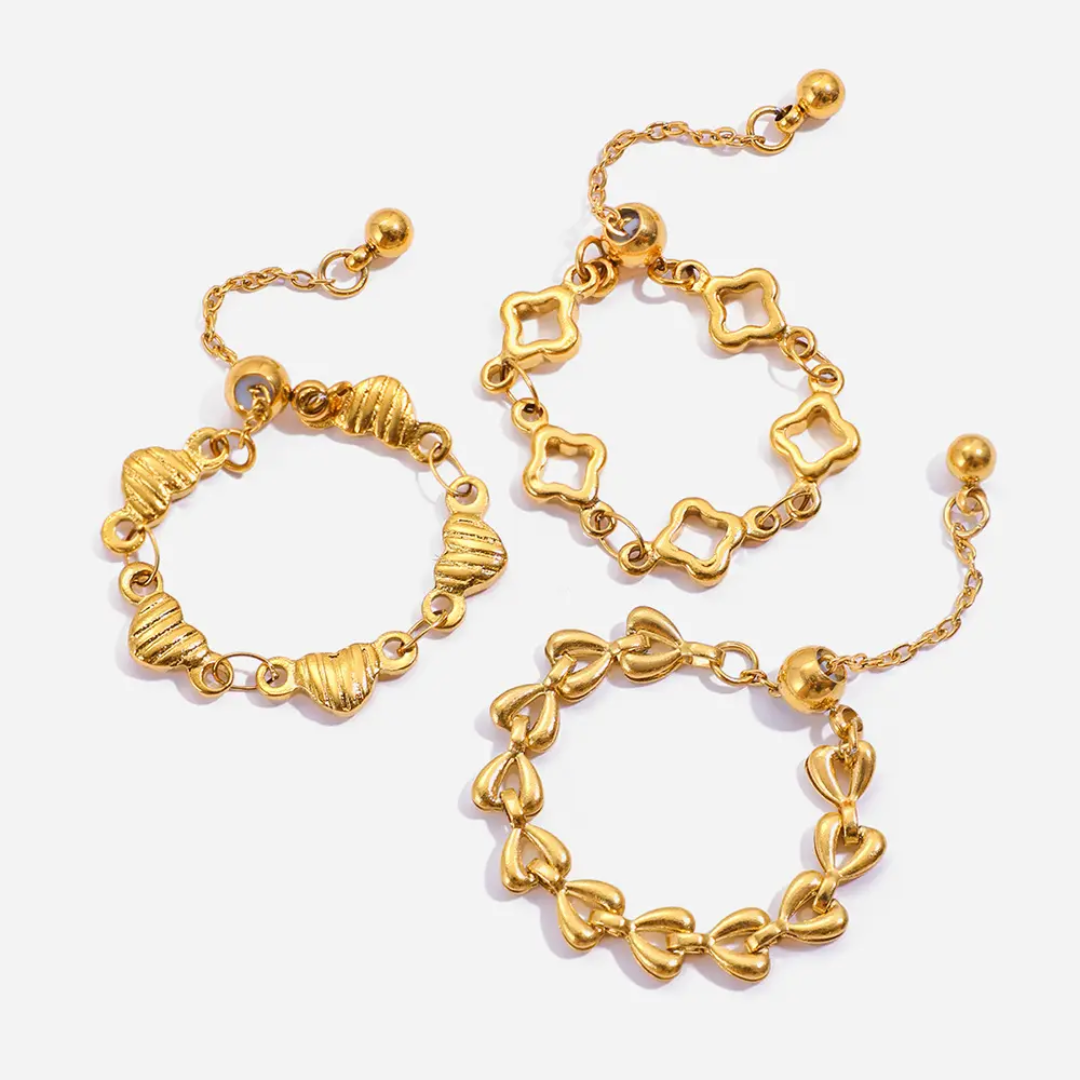 Jibi Heart Dainty Rings
