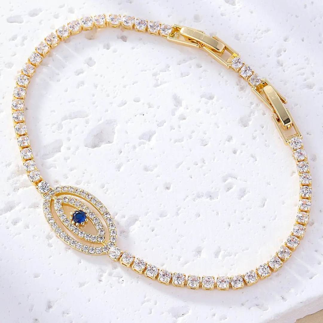 Bluestone Evil Eye Tennis Bracelet