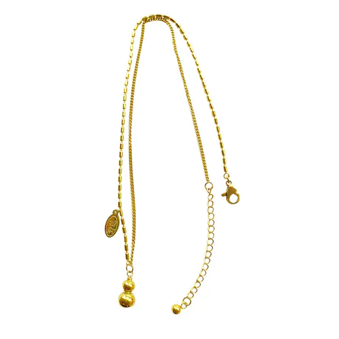 Wish Bottle Gold Necklace✨
