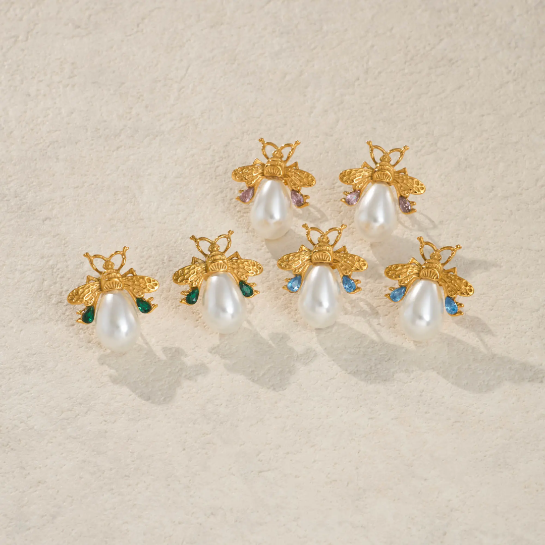 Bee Bing Pearl Earrings