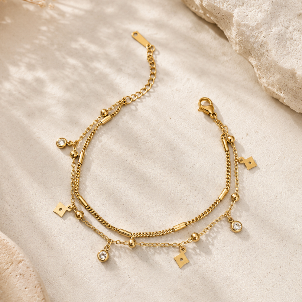 Julia Hanging Charms Bracelet
