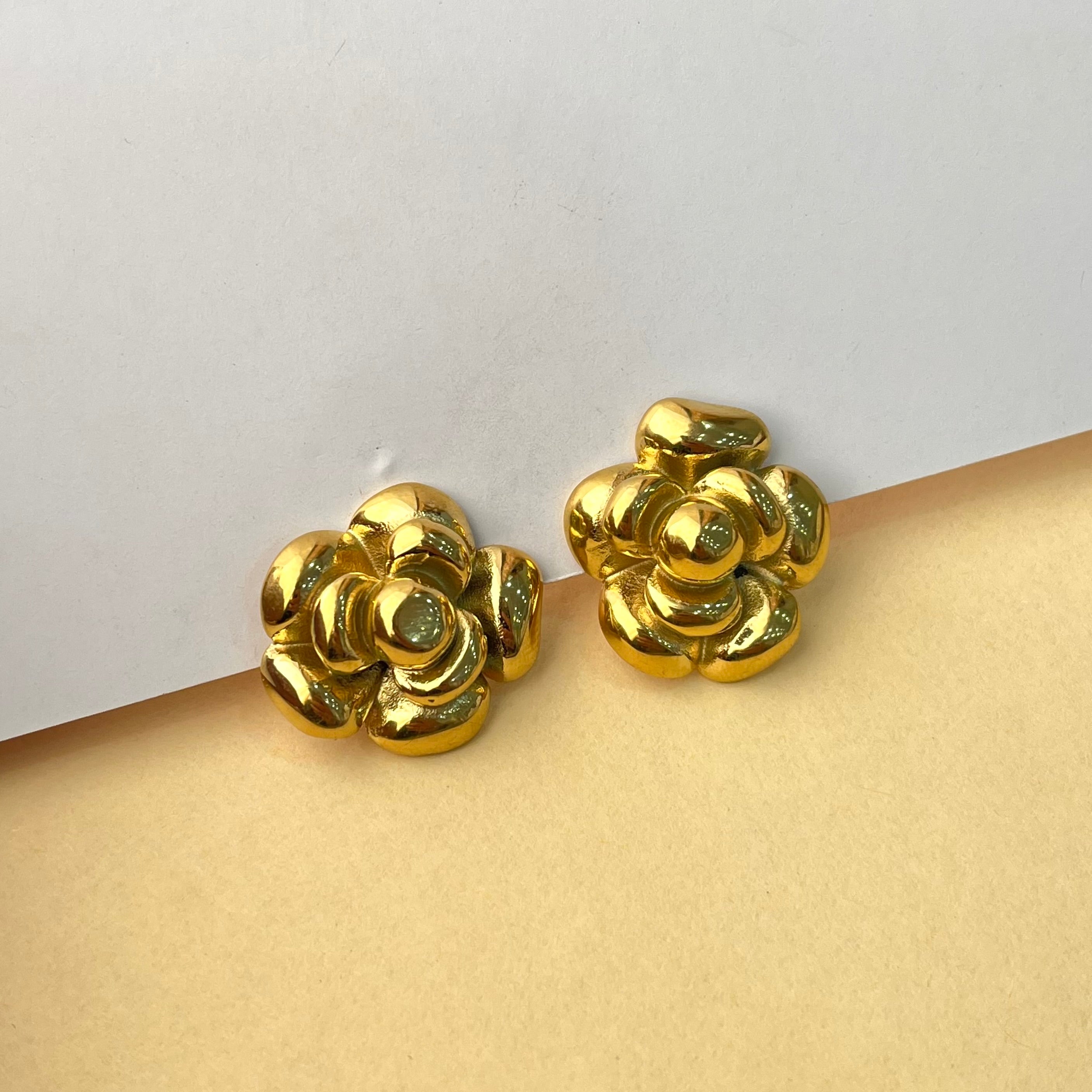 Rosaline Rose Gold Studs