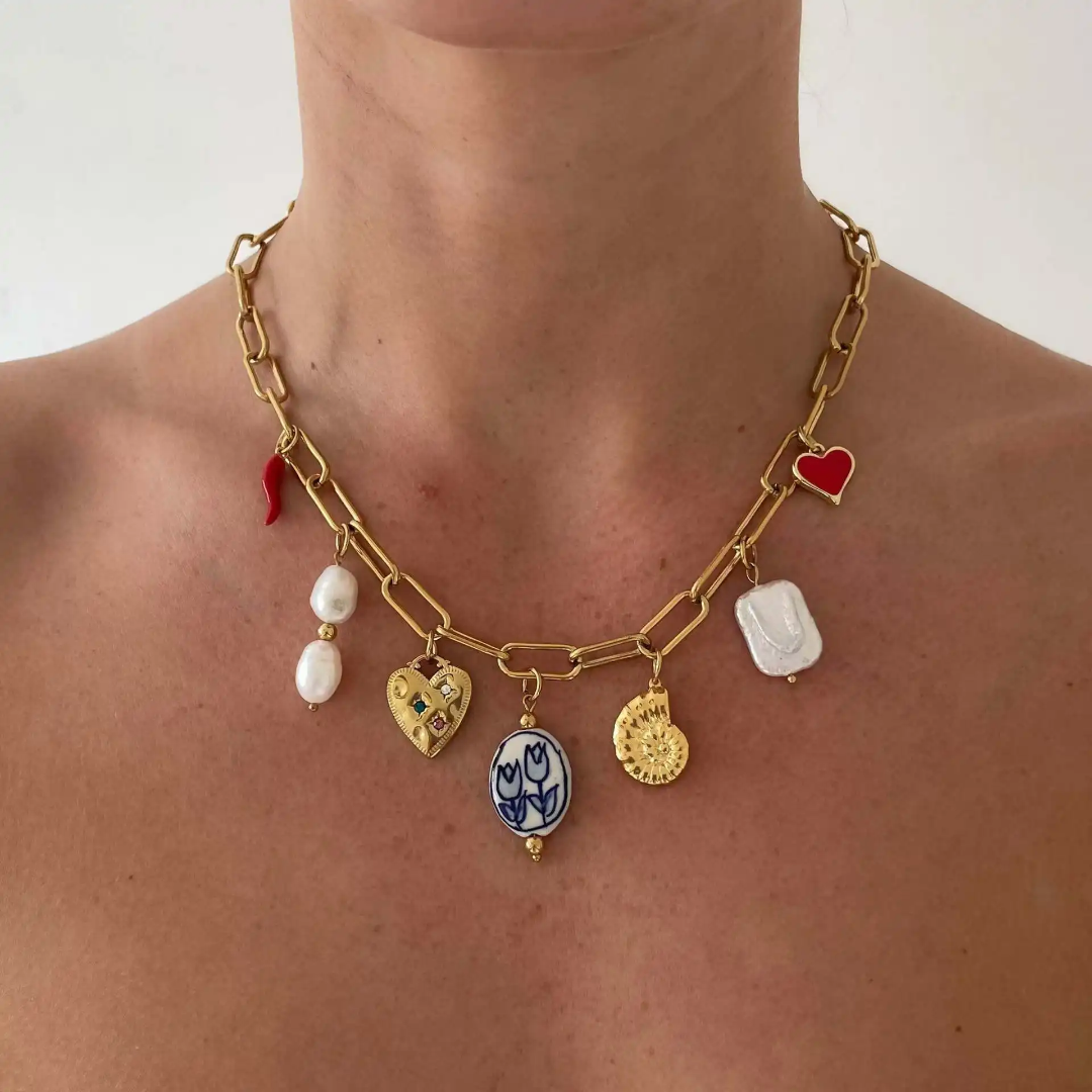 Glow Stone Ancient Charm Necklace✨