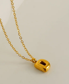 Bubble Mini Initial Letter Necklaces