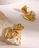 Gazi Star Heart Earrings✨❤️