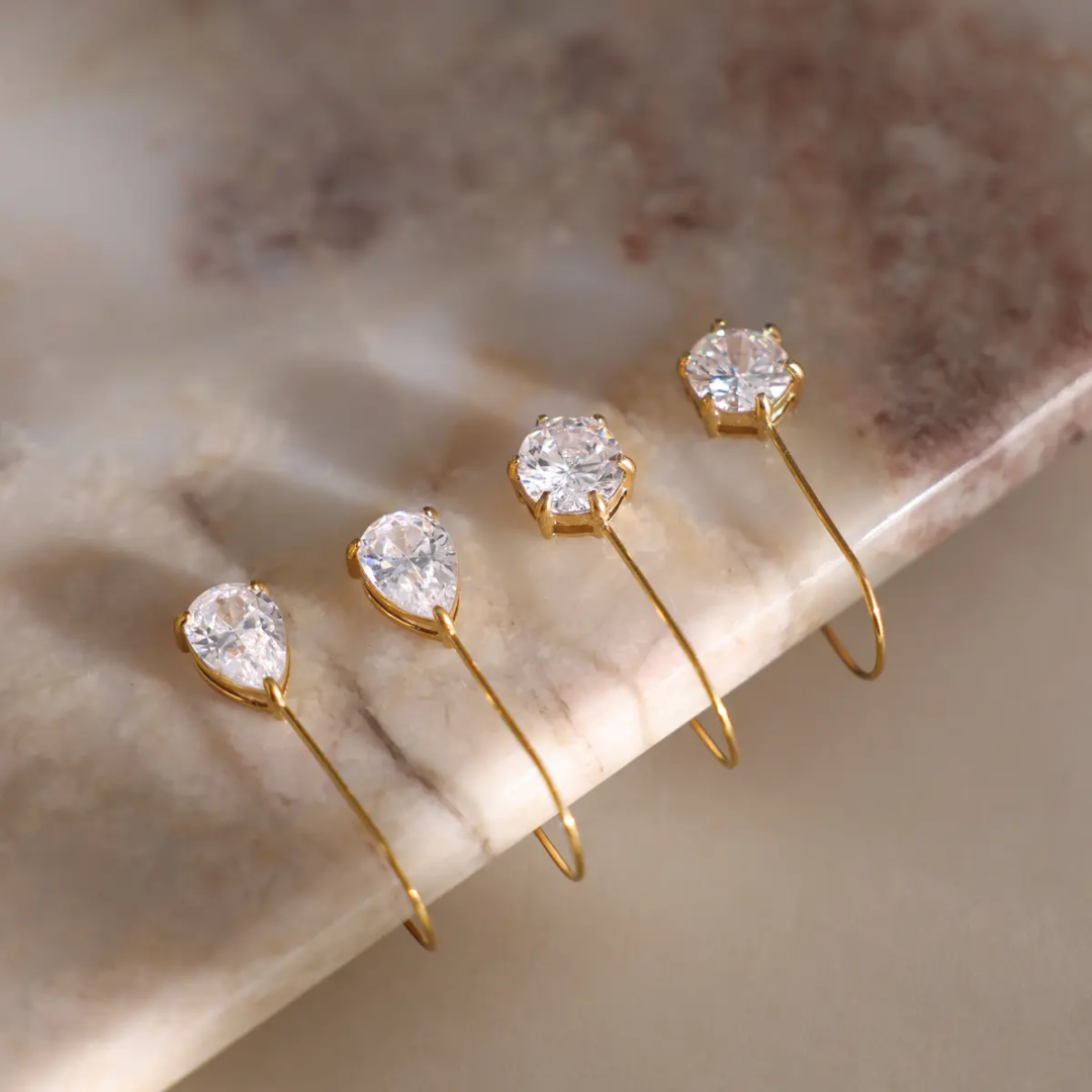 Gemini Drop Diamond Earrings✨
