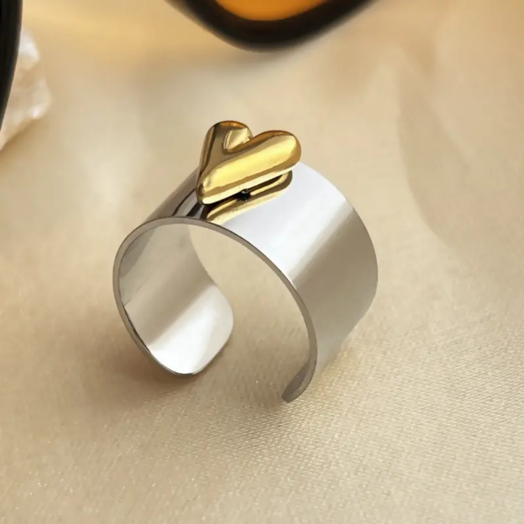 Aula Heart Bold Rings