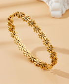 Augusta Flower Gold Cuff