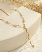 Meriam Diamond Wavy Necklace✨