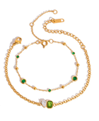 Piani Emerald Dainty Bracelet