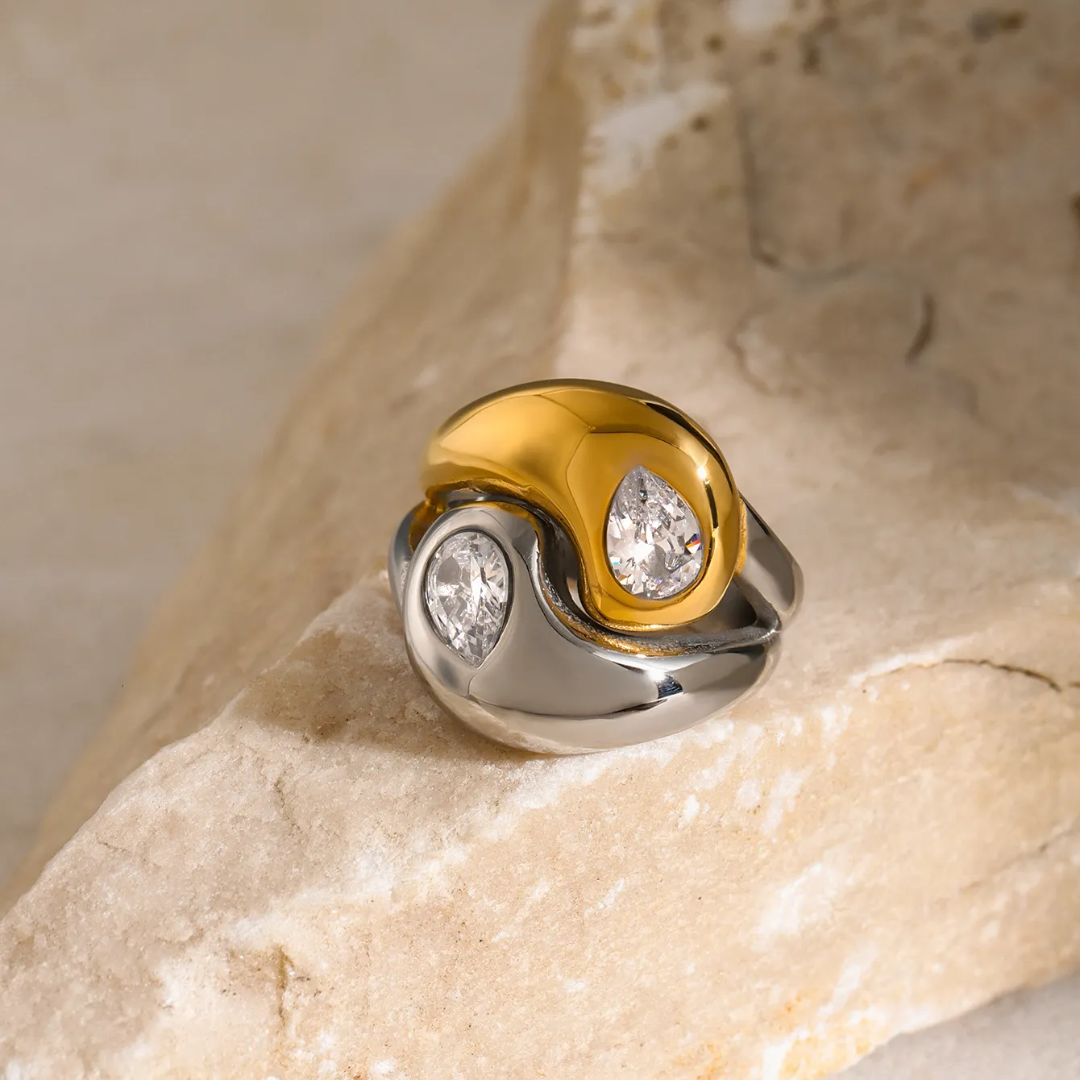 Romie Dual Colour Statement Ring