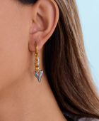 Gala Statement Dual Colour Earrings