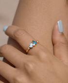 Aqua Princess Diamond Ring
