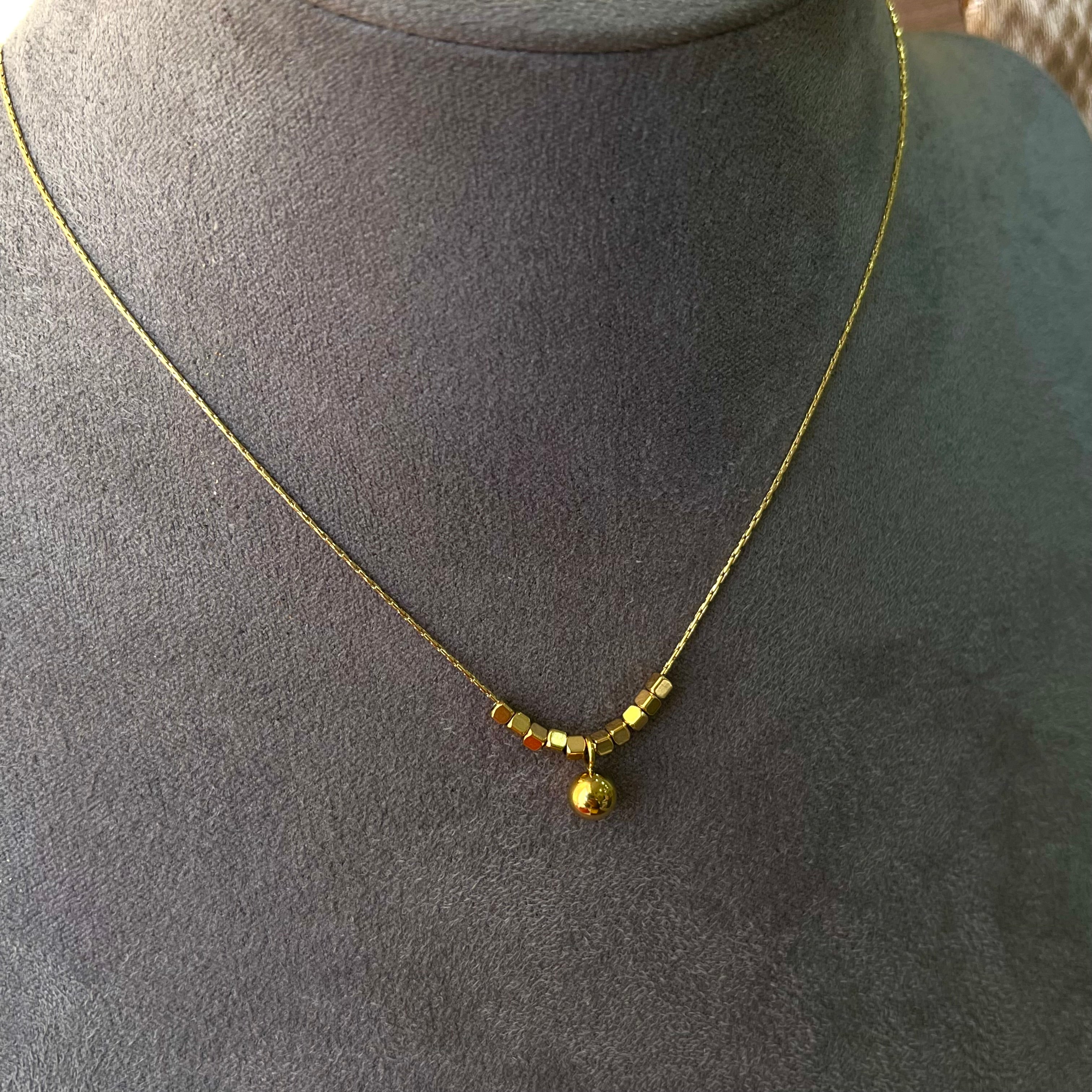 Belly Ball Dainty Necklace