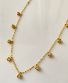 Drop Round Diamond Necklaces