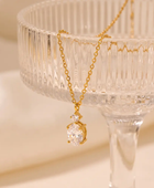 Astrie Oval Diamond Necklace