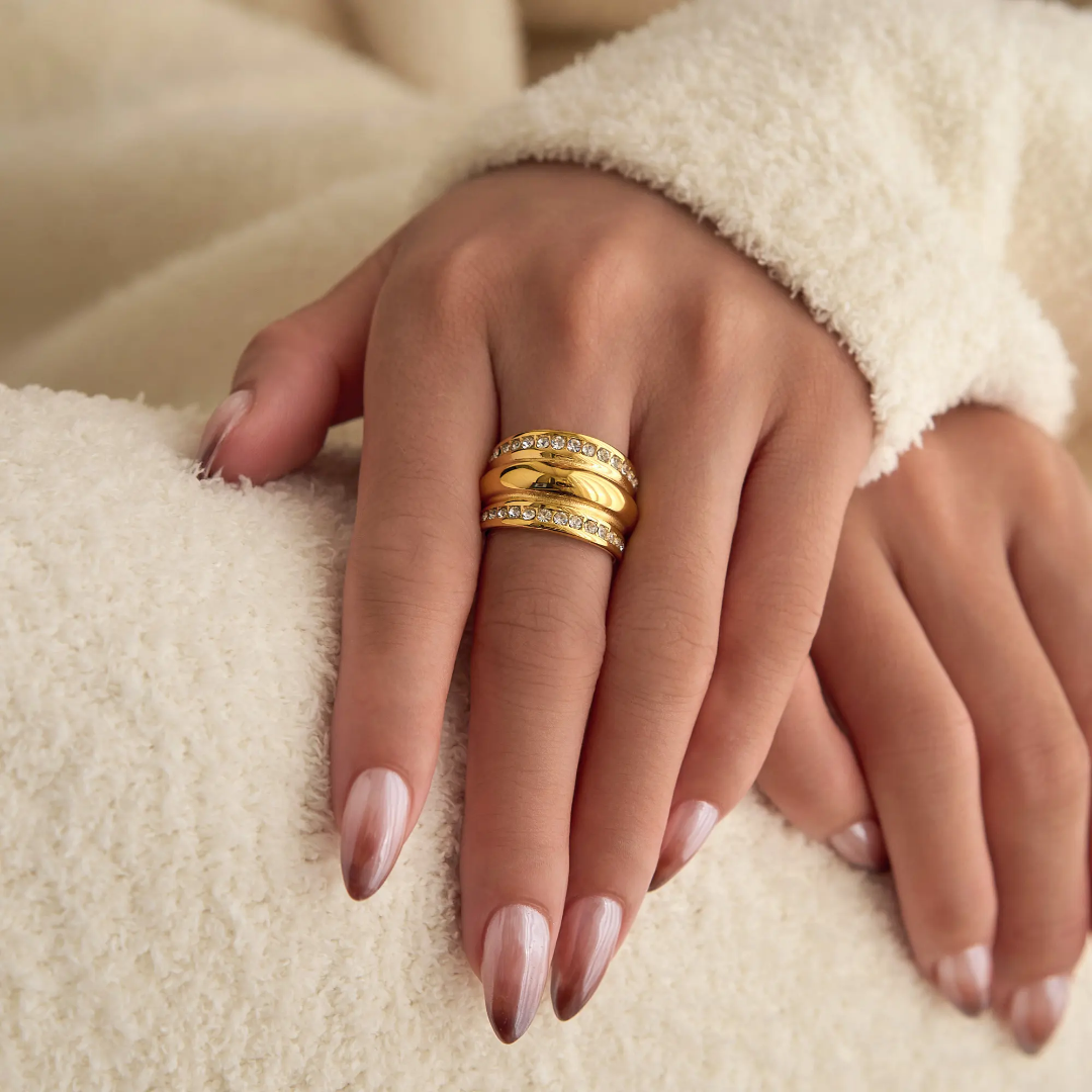 Oliver Bold Gold Ring✨❤️
