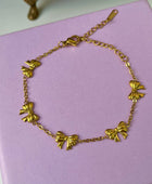 Pookie Bow Gold Bracelet