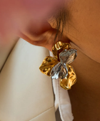 Rugim Dual Flower Earrings