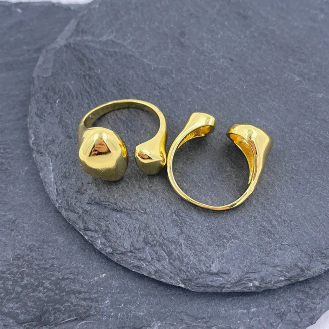 Asvi Statement Gold Ring✨
