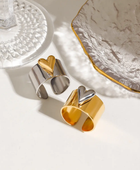 Aula Heart Bold Rings