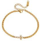 Glow Diamond Cross Bracelet