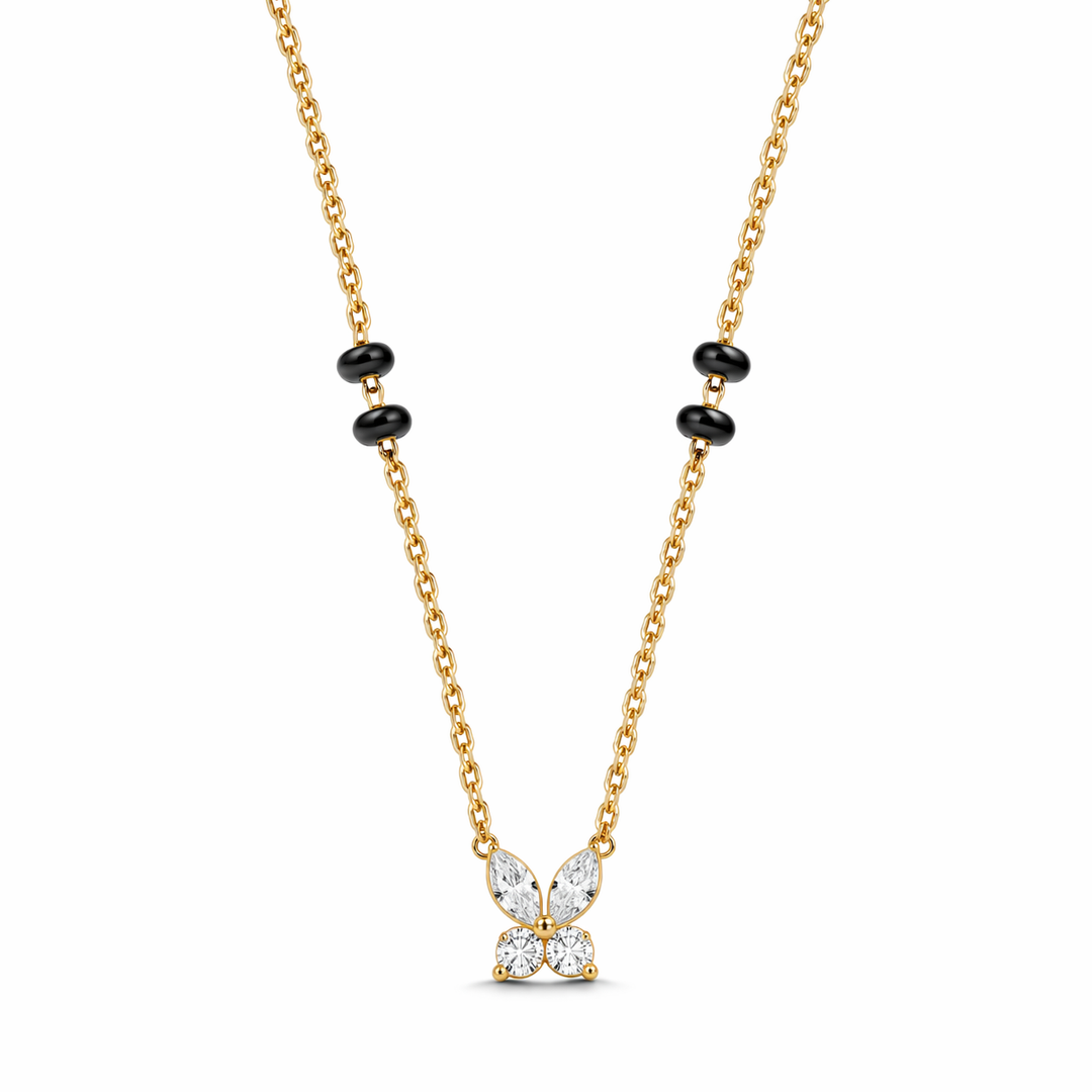 Hella Butterfly Diamond Mangalsutra