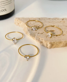 Diana Solitaire Gold Rings