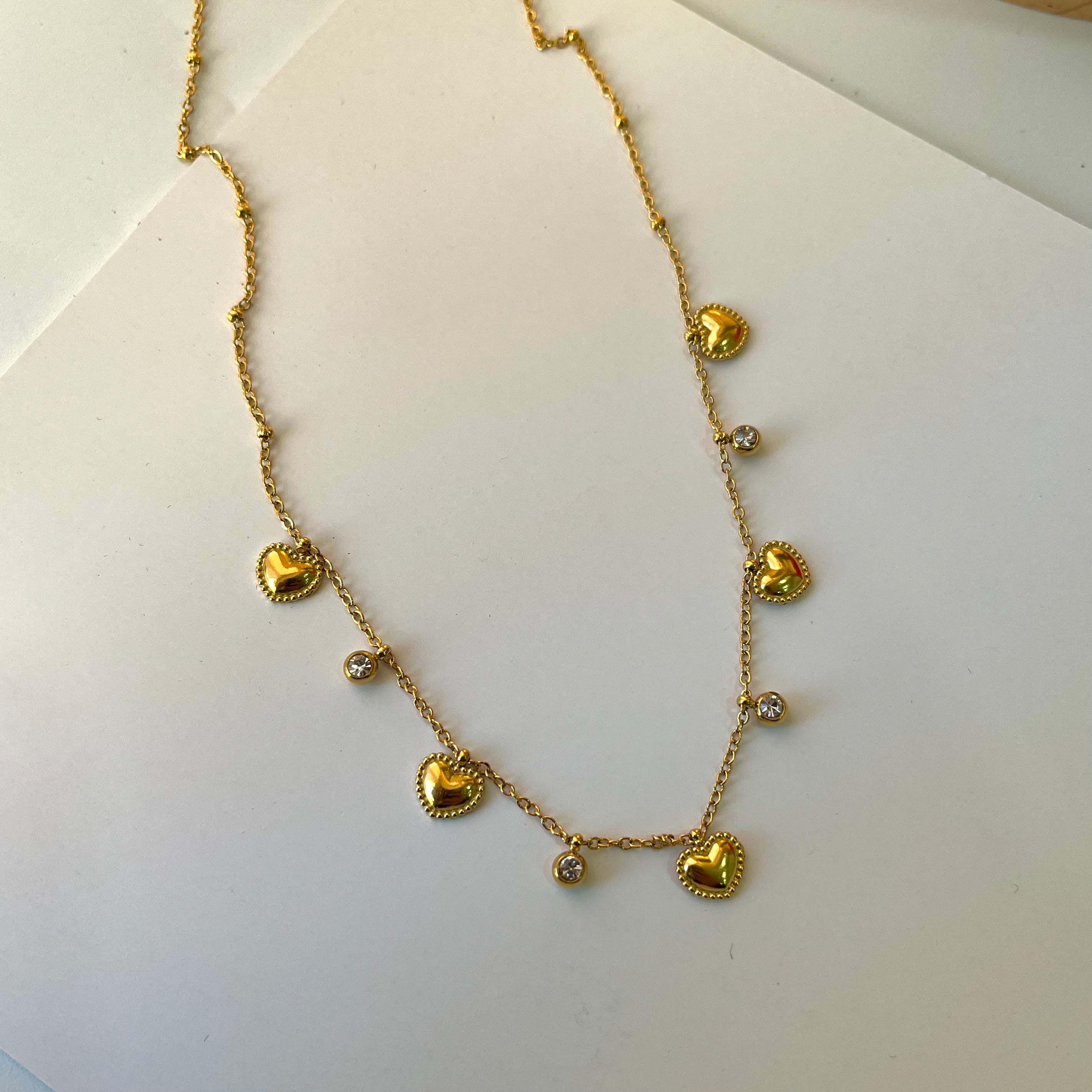 Jipin Heart Charm Necklace