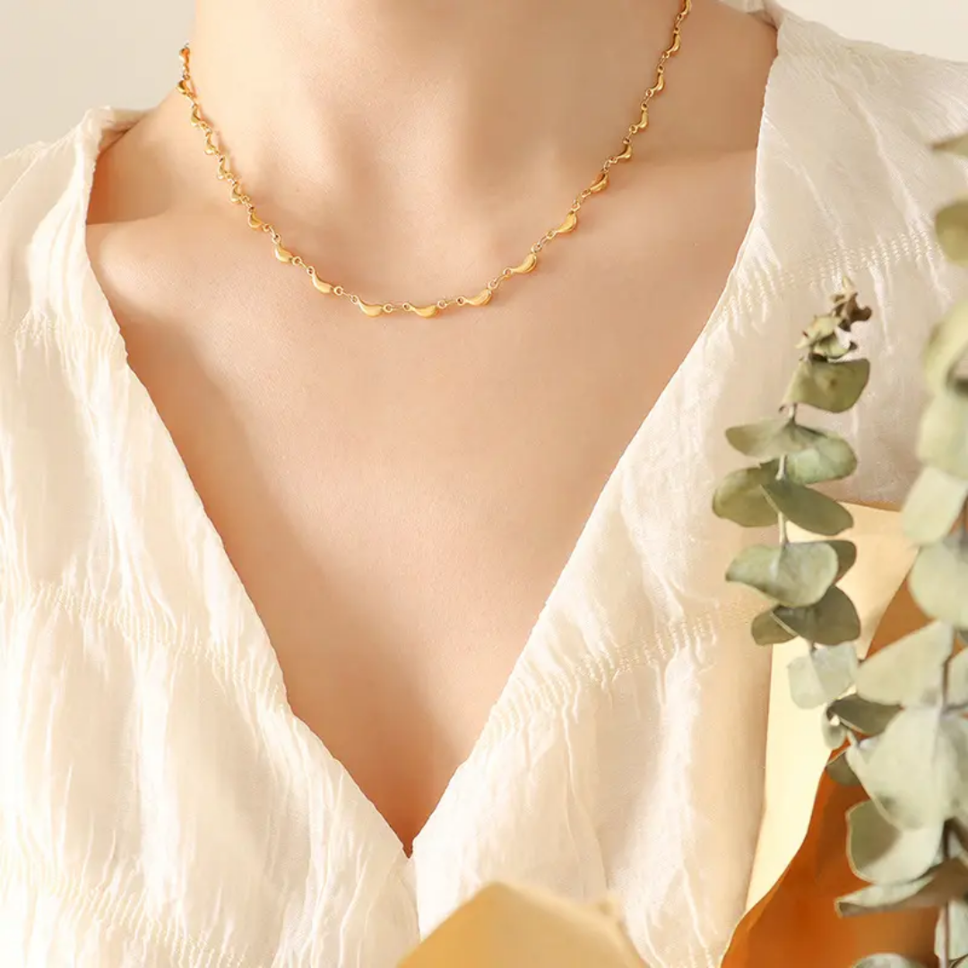 Porechi Minimal Gold Necklace❤️