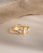 Charmi Solitaire Gold Ring