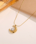 Ura Moon Diamond Necklace