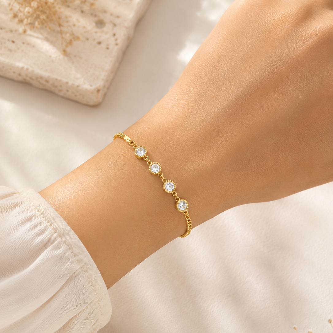 Verona Diamond Linked Bracelet