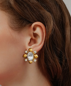 Risali Statement Gold Earrings