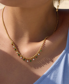 Baelish Green Emerald Charms Necklace