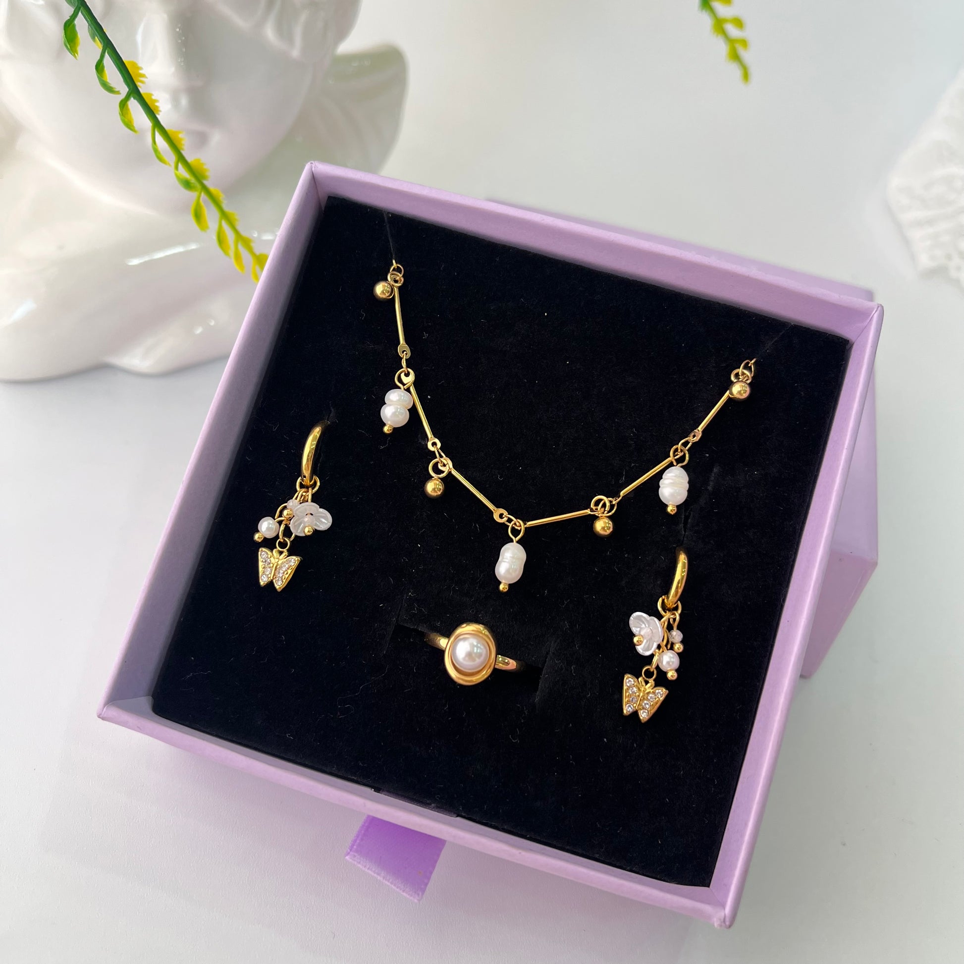 Bootie Pearl Elegant Set
