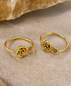 Rainy Flower Gold Ring