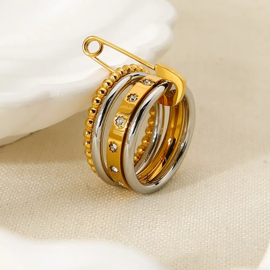 Mouni Stackable Pin Ring