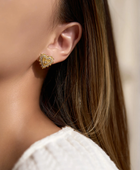 Pitusa Heart Diamond Earrings