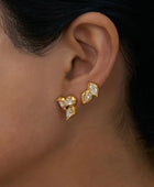 Lacia Trileaf Diamond Earrings