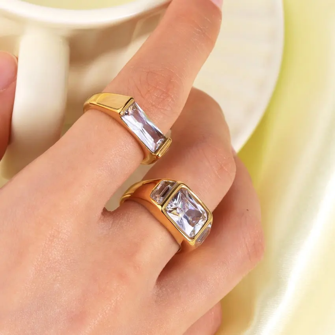 Statin Big Diamond Ring✨