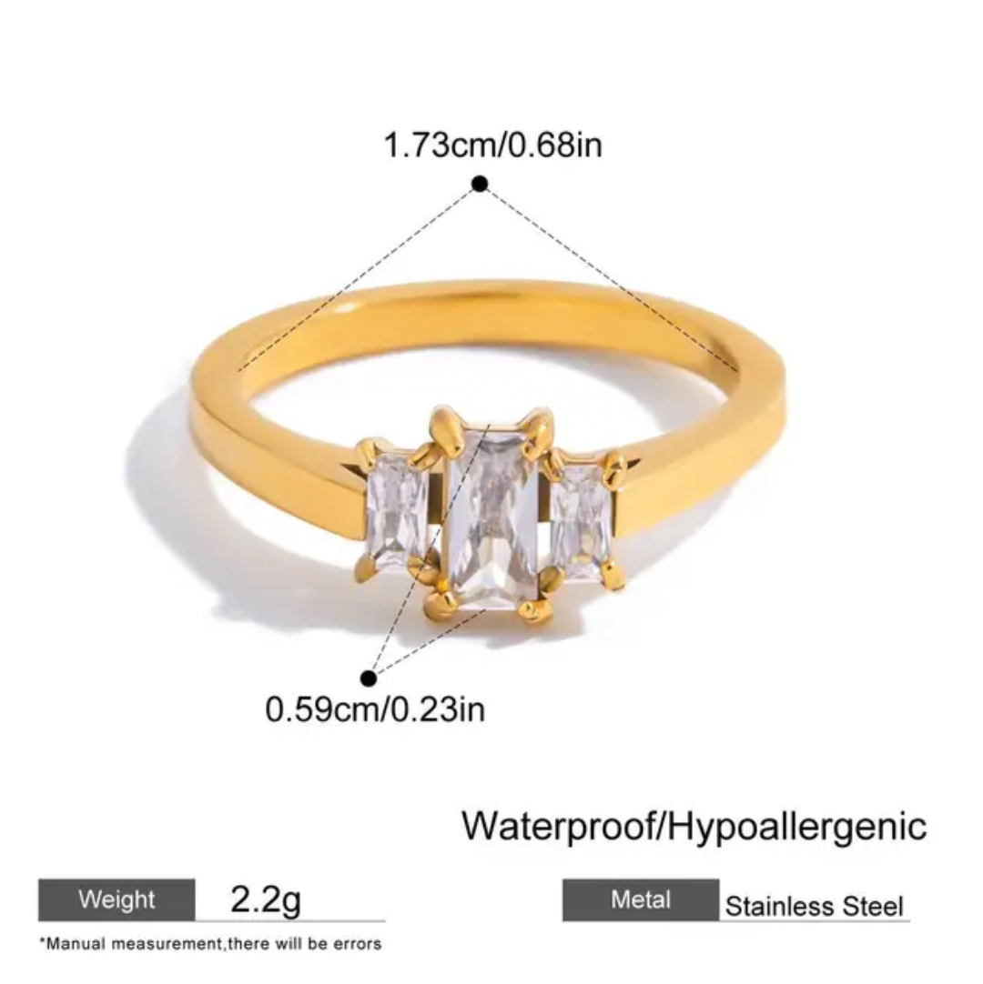 Julie Solitaire Statement Rings