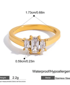 Julie Solitaire Statement Rings