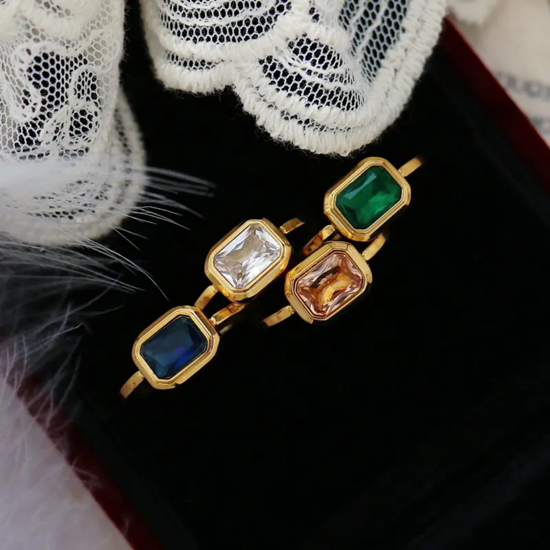 Wova Emerald Stone Rings♥️