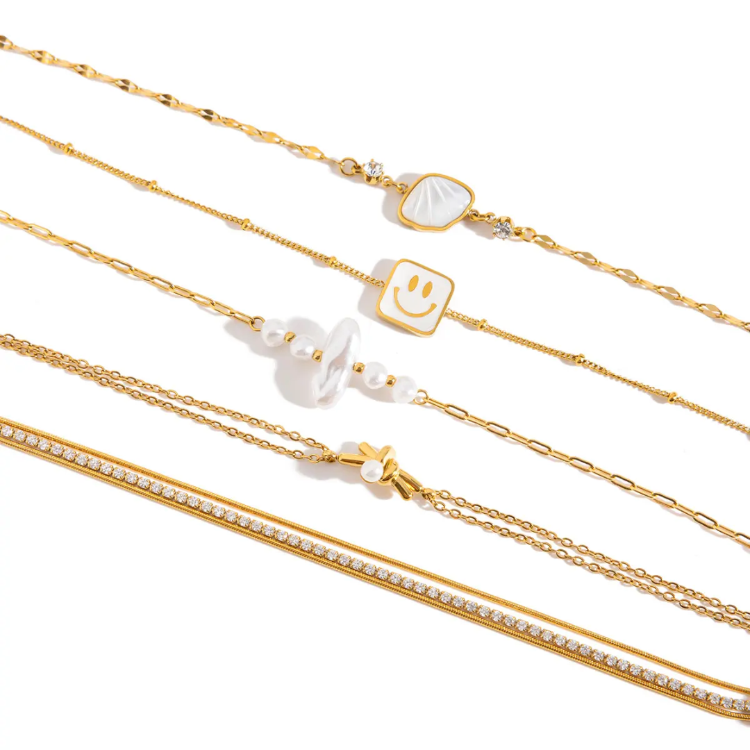 Kevin Knot Pearl Dainty Bracelet