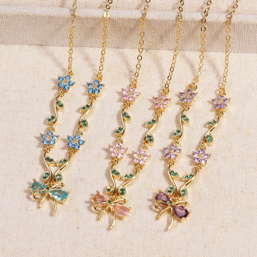 Ribbon Garden Dreamy Bow Necklaces