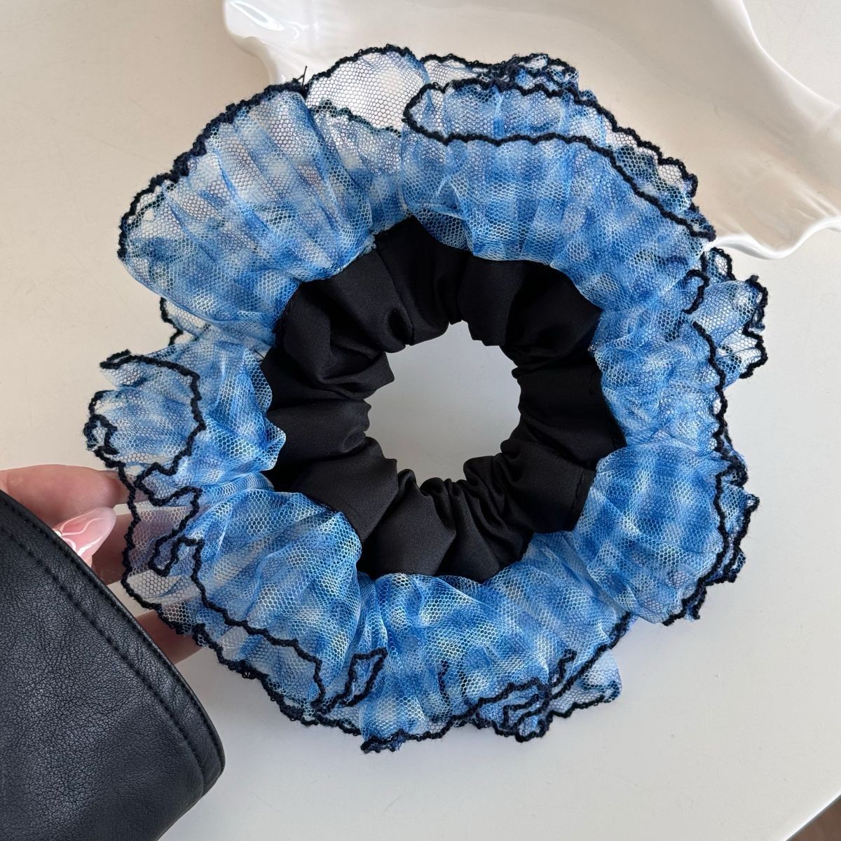 Blossom Black Scrunchies