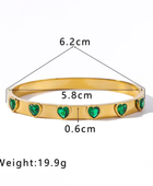 Pitty Green Heart Cuff