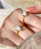 Kaylio Drop Solitaire Ring