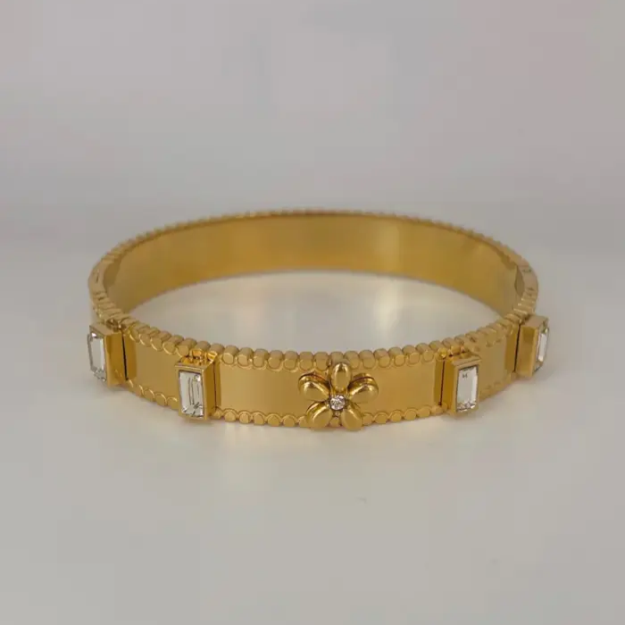 Bliss Flower Gold Cuff